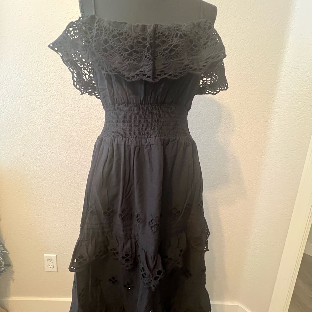 Black lace summer dress - Picture 5 of 7